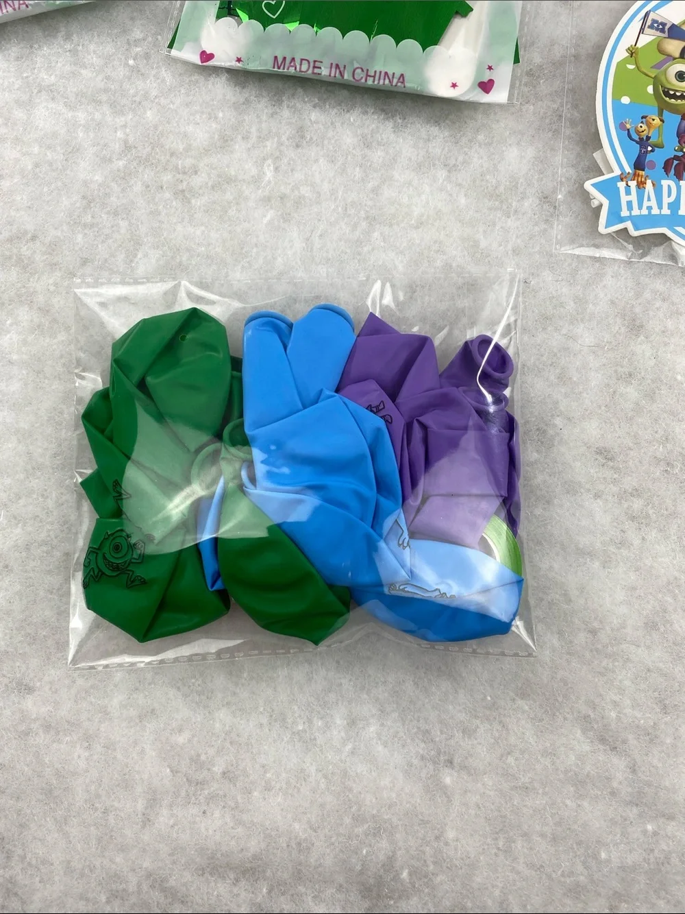 Monsters inc Birthday Banner Party Kit - Blue & Green